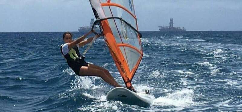 Imagen de archivo de la joven regatista teldense/TA.